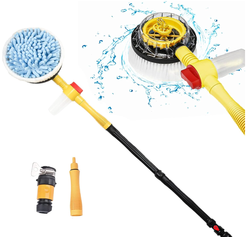 🧽 Cepillo giratorio de pulverización profesional