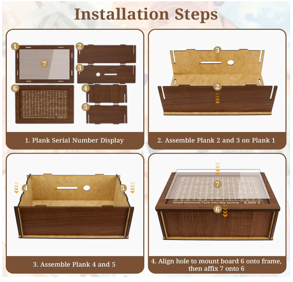 🪵 ¡Hucha inteligente para el ahorro! Cada moneda suma