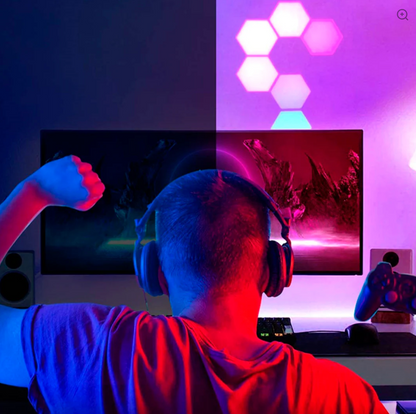 🌈 Set de 3 Luces Leds RGB Gaming con Mando 📦