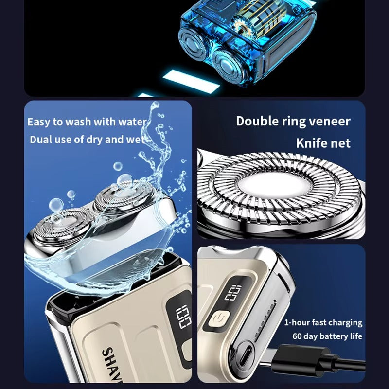 🧔⚡ Afeitadora Eléctrica de Viaje para Hombres