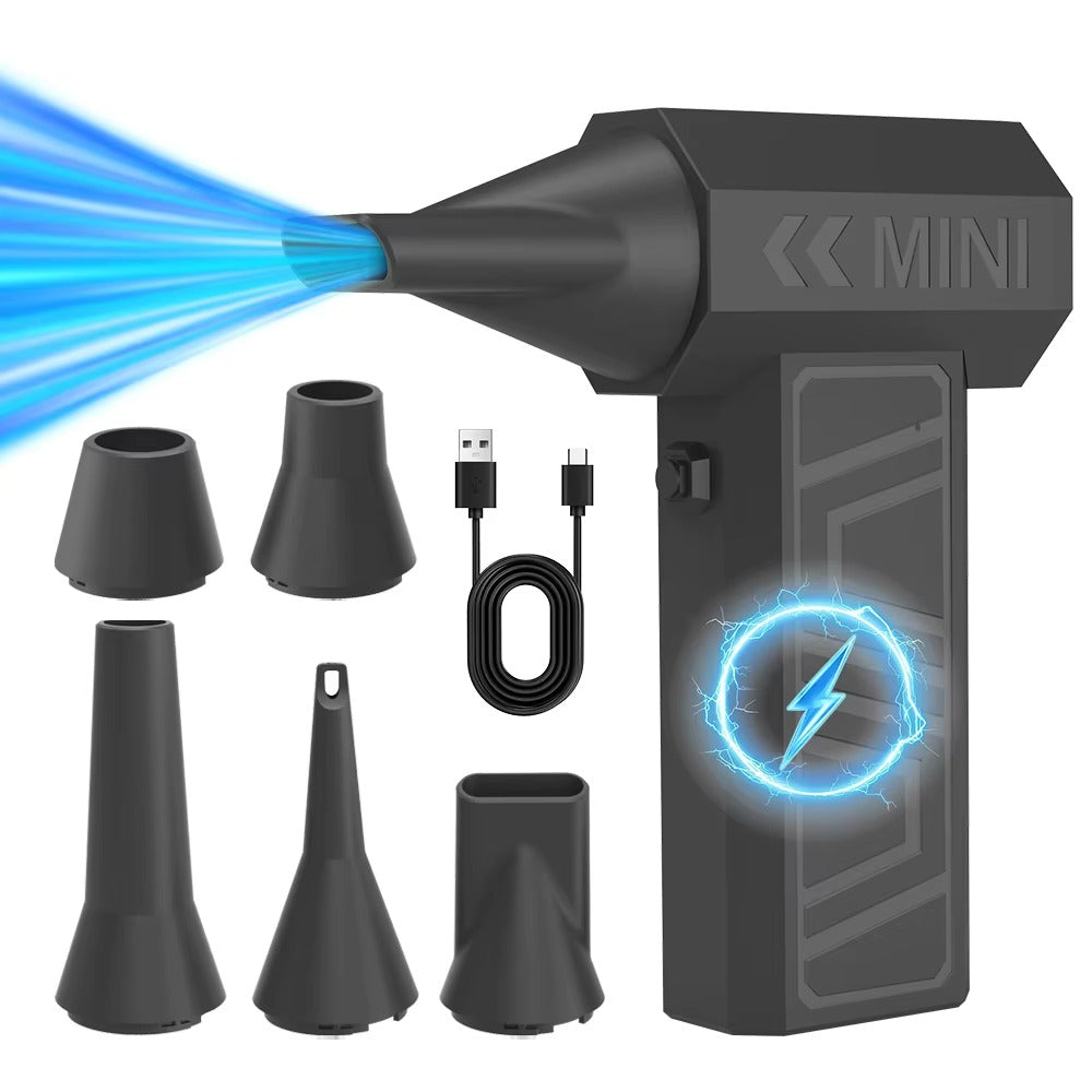 💨⚡ Soplador de Aire Potente 2 en 1 – Aspirador de Polvo con Carga Tipo C y Viento Fuerte