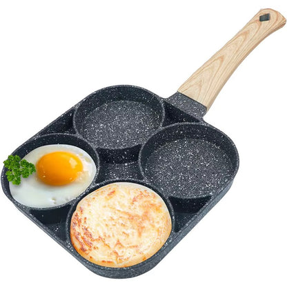 🥞🍳 Sartén Antiadherente 4 Cavidades para Panqueques